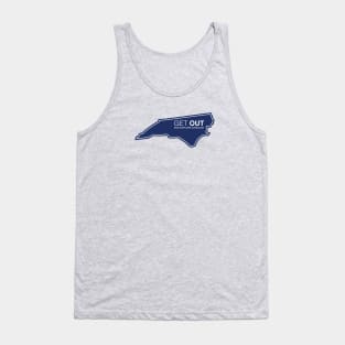 Get Out...and Explore North Carolina | Funny Tourism Hiking Tank Top